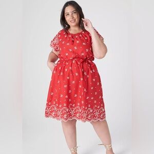 Red Floral Dress